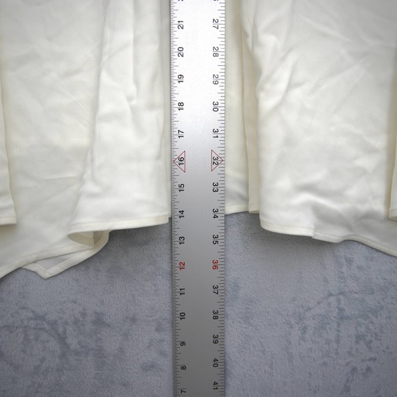 REISS Livvy Open Back Midi Dress Size 6 White Sleeveless Mock Neck 0152 - Picture 12 of 16